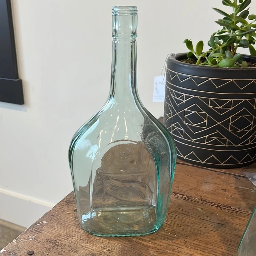 Glass Vase Approx 11”H x 5.5”W